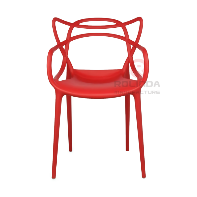Modern Classic One Piece Master Stackable Plastic Leisure Dining Chairs