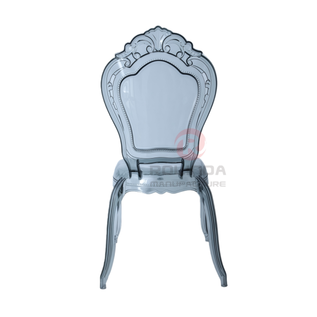 Transparent Belle Epoque Armless Chair VIP Royal Event Crystal Stack Bella Chair for Dining Event Wedding Rental Business