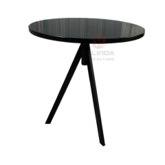 Best 70cm Round Wood Top Metal Leg Space-Saving Bar Bistro High Table Cocktail Table