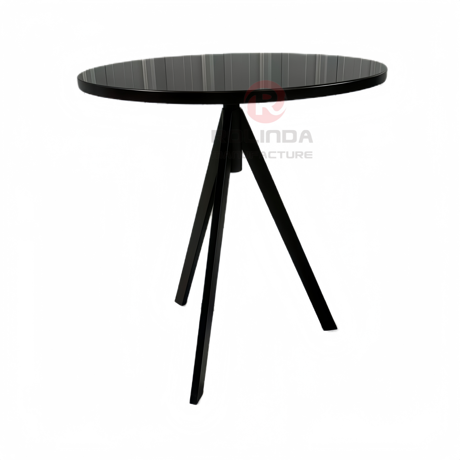 Best 70cm Round Wood Top Metal Leg Space-Saving Bar Bistro High Table Cocktail Table