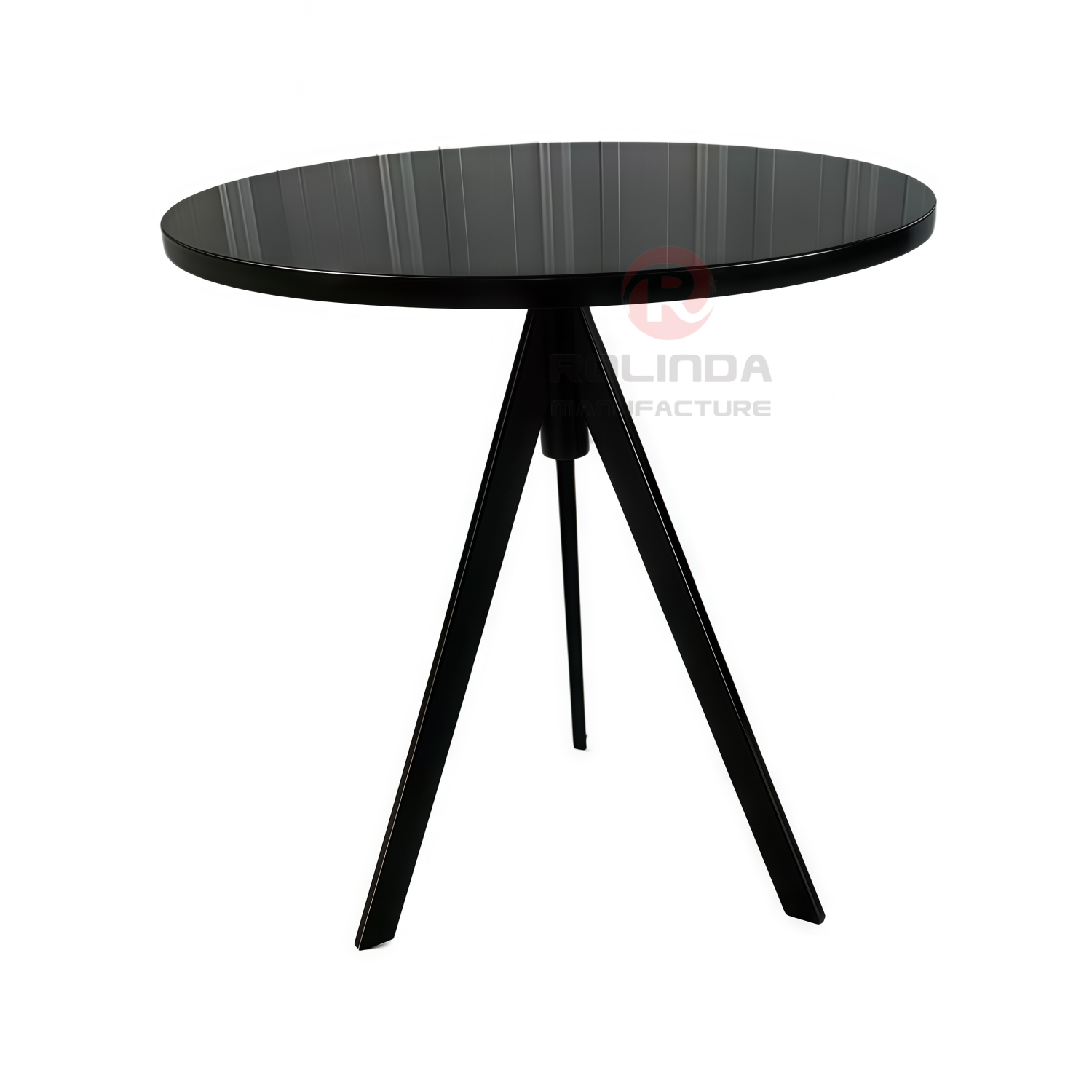 Best 70cm Round Wood Top Metal Leg Space-Saving Bar Bistro High Table Cocktail Table