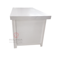 White rural style combined with European style for gatherings and dining events, wedding buffets, customizable solid wood buffet tables