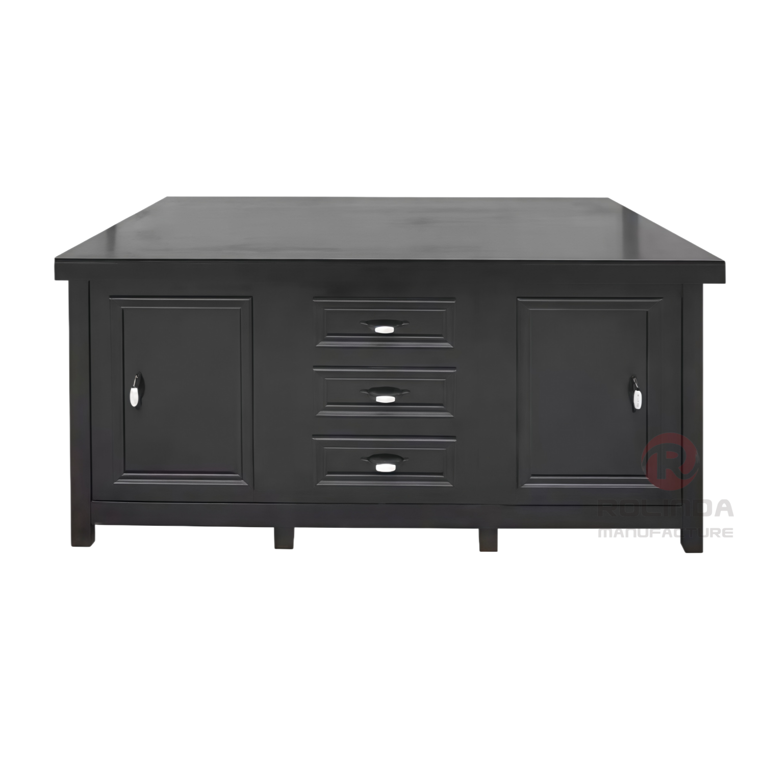 Country-Style European-Style Party Dining Event, Wedding Buffet Table, Customizable Solid Wood Buffet Table
