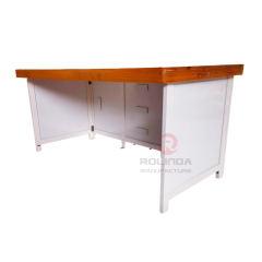 White rural style combined with European style for gatherings and dining events, wedding buffets, customizable solid wood buffet tables