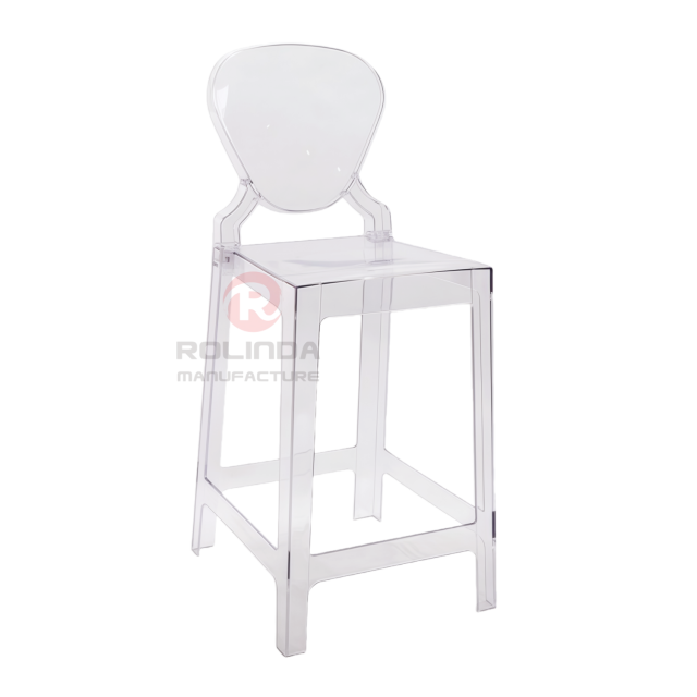 Acrylic Transparent Bar Chair with Strong Load-Bearing Capacity and Popular Online Name Ghost Bar Chair