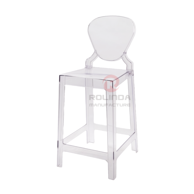 Acrylic Transparent Bar Chair with Strong Load-Bearing Capacity and Popular Online Name Ghost Bar Chair