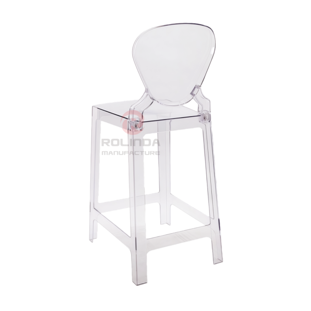 Acrylic Transparent Bar Chair with Strong Load-Bearing Capacity and Popular Online Name Ghost Bar Chair