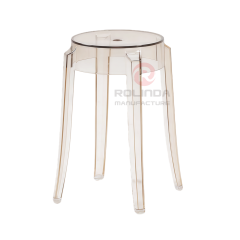 Hot-Selling Colorful Customizable Nordic-Style Stackable PC Reception Bar Transparent Resin Ghost Chair