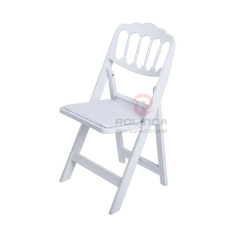 White European-Style Romantic Atmosphere Minimalist Wedding Party and Dining Set PP Plastic Folding Chairs.