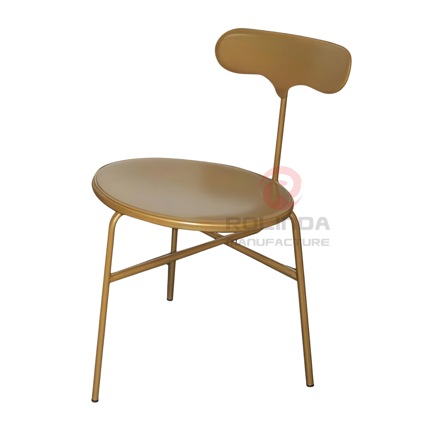 Modern Minimalist Powder Coated Steel Dining Chair | Nordic Industrial Stackable Chair