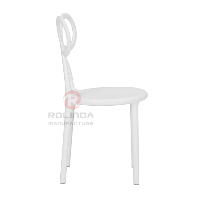 Kids White Resin Bow Chair with Round Seat | Wholesale Children's Party Furniture