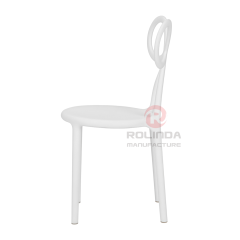 Kids White Resin Bow Chair with Round Seat | Wholesale Children's Party Furniture
