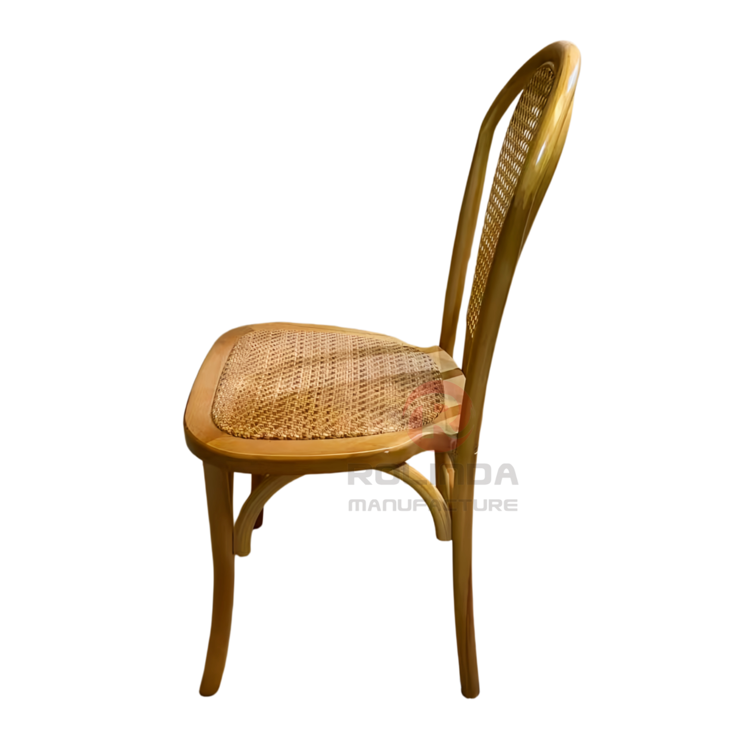 French Vintage Balloon-Back Bentwood Chair with Cane Back | Wholesale Rustic Dining Chair