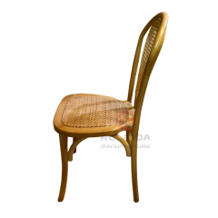French Vintage Balloon-Back Bentwood Chair with Cane Back | Wholesale Rustic Dining Chair
