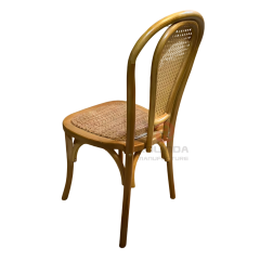 French Vintage Balloon-Back Bentwood Chair with Cane Back | Wholesale Rustic Dining Chair