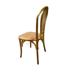 French Vintage Balloon-Back Bentwood Chair with Cane Back | Wholesale Rustic Dining Chair