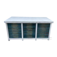 Rustic Distressed Louvered Folding Catering & Buffet Table