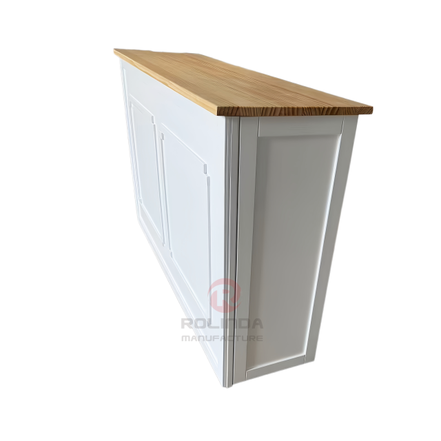Portable Folding Wooden Bar Table & Mobile Catering Desk