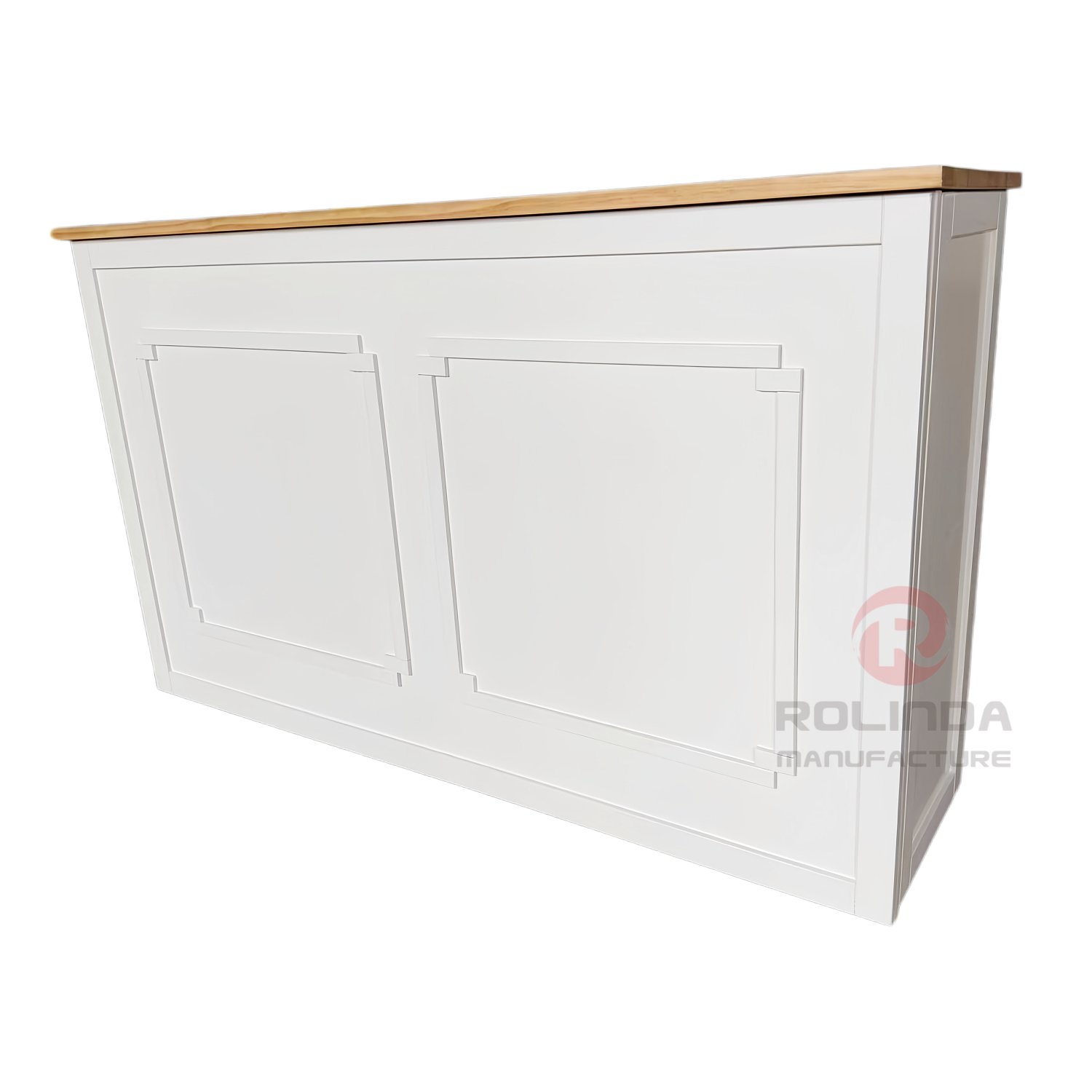 Portable Folding Wooden Bar Table & Mobile Catering Desk