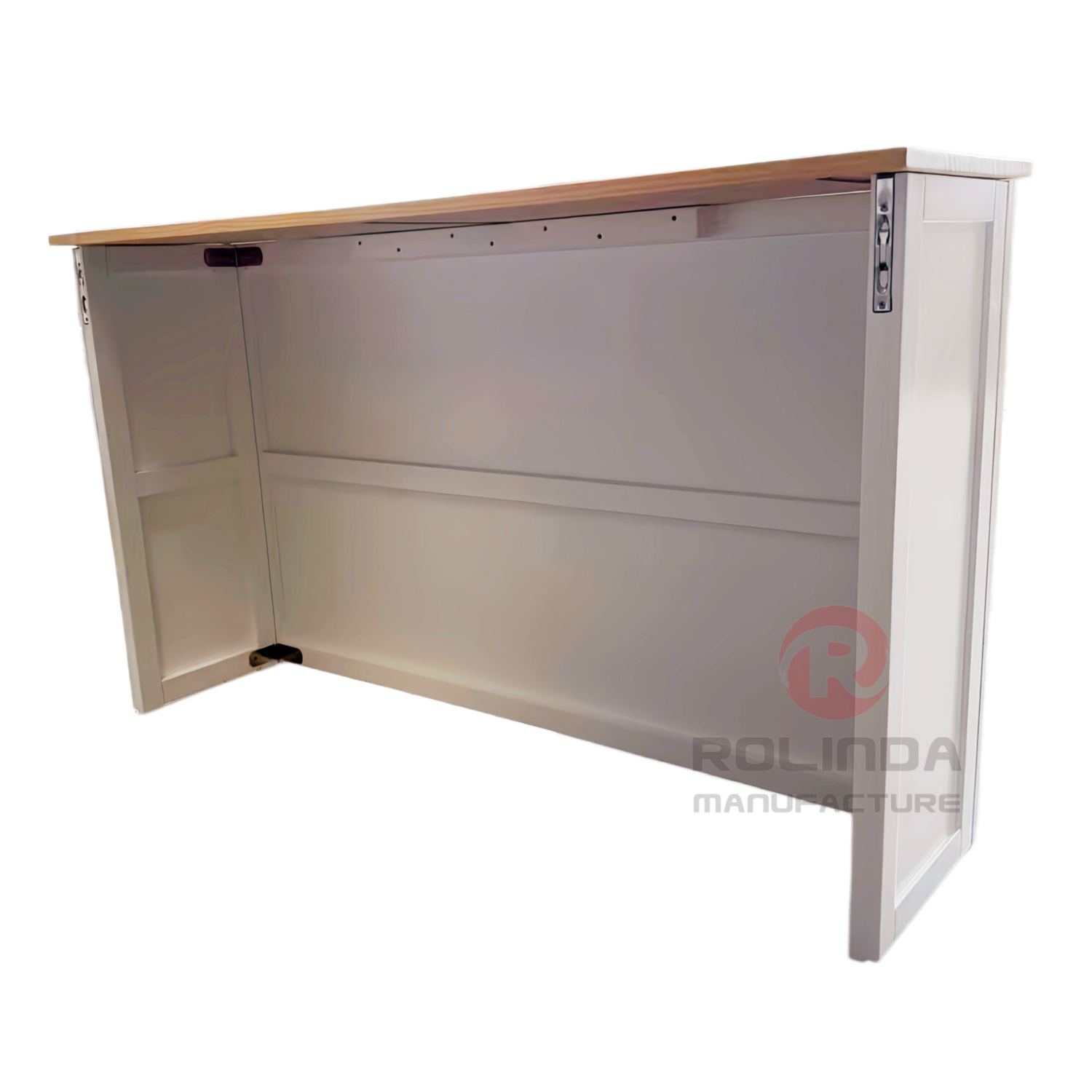 Portable Folding Wooden Bar Table & Mobile Catering Desk