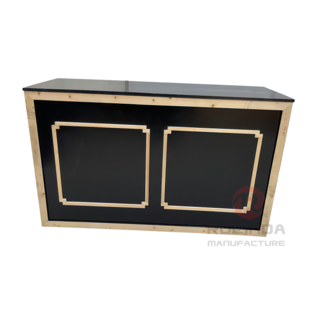 Classic Geometric Framed Folding Portable Buffet table