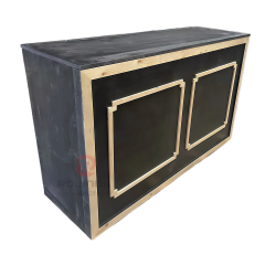 Classic Geometric Framed Folding Portable Buffet table
