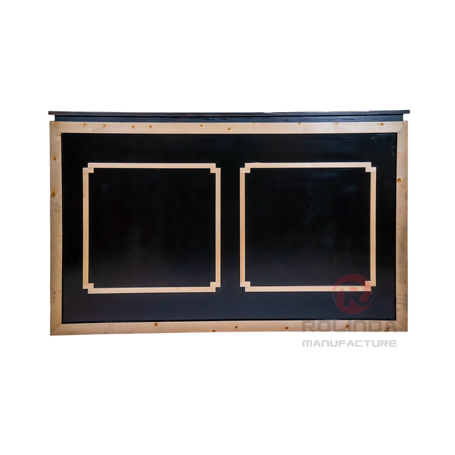 Classic Geometric Framed Folding Portable Buffet table