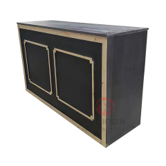 Classic Geometric Framed Folding Portable Buffet table