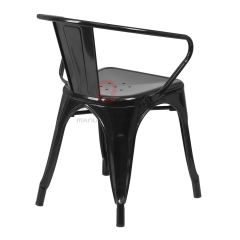 Commercial Metal Tolix Stackable Indoor Outdoor Bistro Dining Armchair