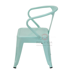 Kids Tolix Steel Armchair Stackable Indoor & Outdoor Chair