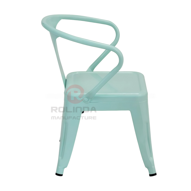 Kids Tolix Steel Armchair Stackable Indoor & Outdoor Chair