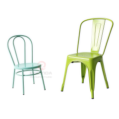 Vintage French Bistro Loop-Back Kids Metal Side Chair
