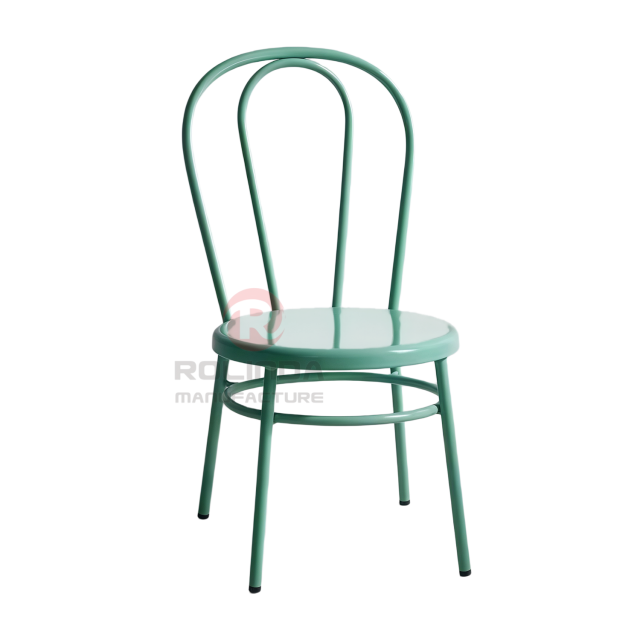 Vintage French Bistro Loop-Back Kids Metal Side Chair