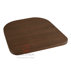 Classic Red Commercial Metal Frame Tolix Chair with Wooden Seat Pad for Hotel & Dining Room