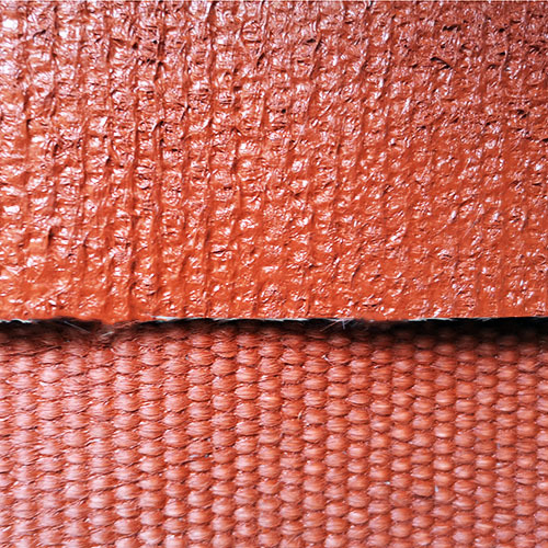 Tejido de fibra de vidrio texturizado recubierto de silicona de 1,5 mm de espesor, ambos lados