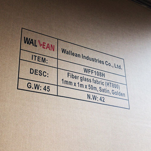 0.8mm thickness HT800 Heat treated (Caramelized) fiberglass fabric