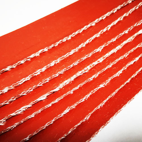Tejido de fibra de vidrio calandrado con silicona de 5 capas y 3 mm de espesor.