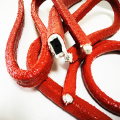 Silicone coated fiberglass rope