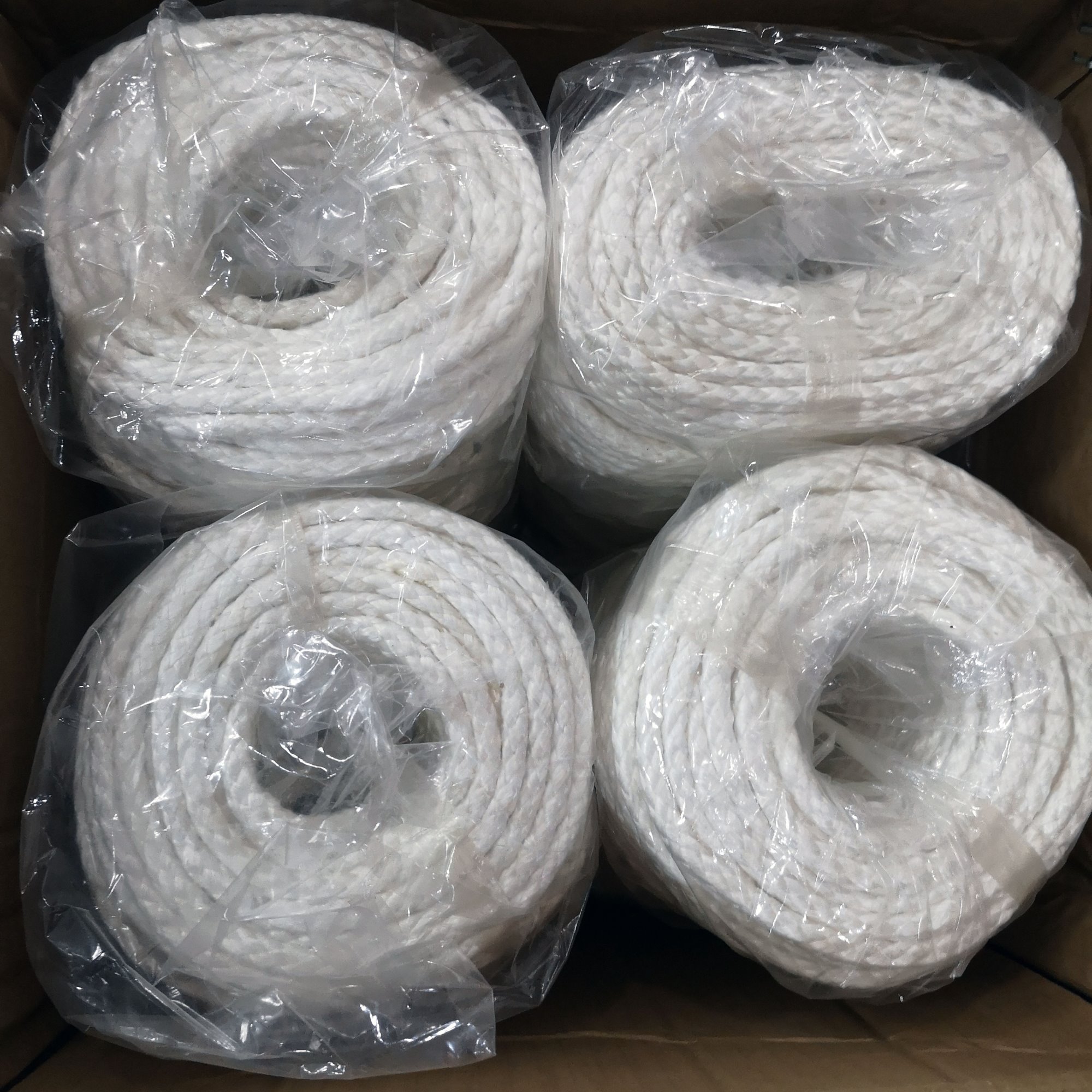 Silica round braided rope