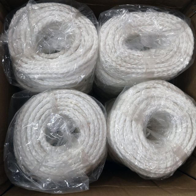 Silica round braided rope