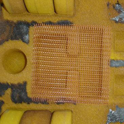 Silica mesh fabric for molten metal filtration