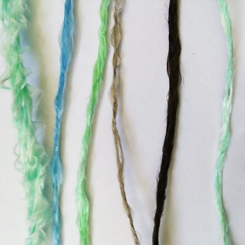 Fiberglass rope with color mark