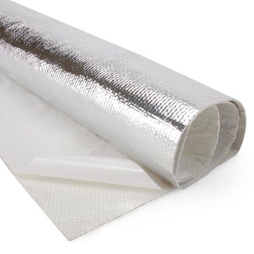 Reflective heat shield with adhesive back