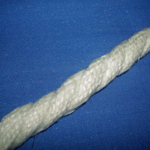 Ceramic fiber twisted rope