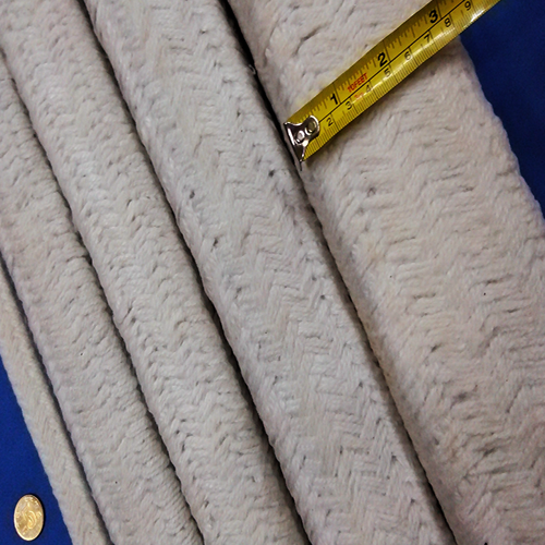 Ceramic fiber square braided rope