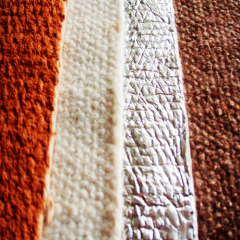 Ceramic fiber fabric, fiberglass reinforced