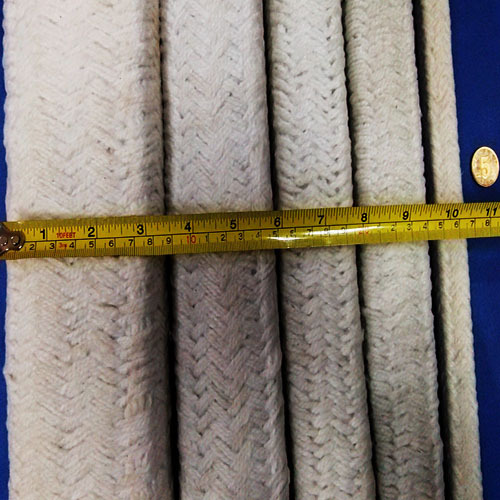 Cuerda trenzada redonda de fibra cerámica