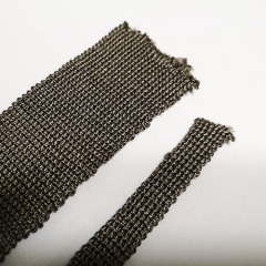 Stainless steel fiber knitted tape