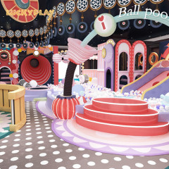 Hot sale children adventure park kids playground soft play ball pit equipment gym indoor slide
