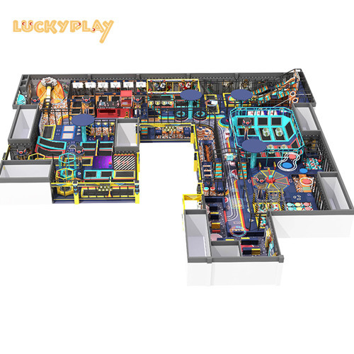 Different age group commercial trampoline adventure park ninja course children indoor playground equipment manufacturers